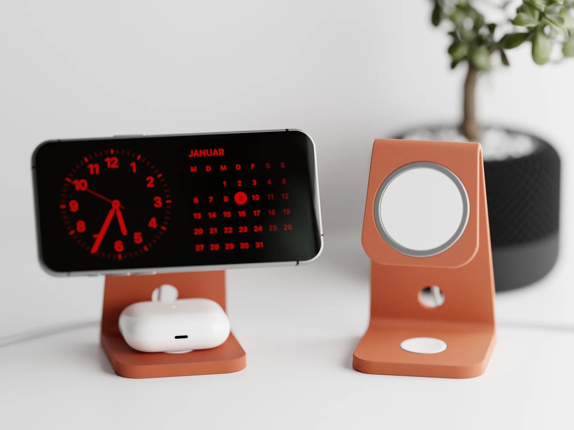 Stojak Ładowarka MagSafe iPhone + AirPods 2w1 - Druk 3D