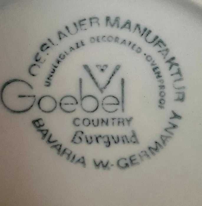 Чайник Goebel Country BURGUND. Производство Германия. Эксклюзив