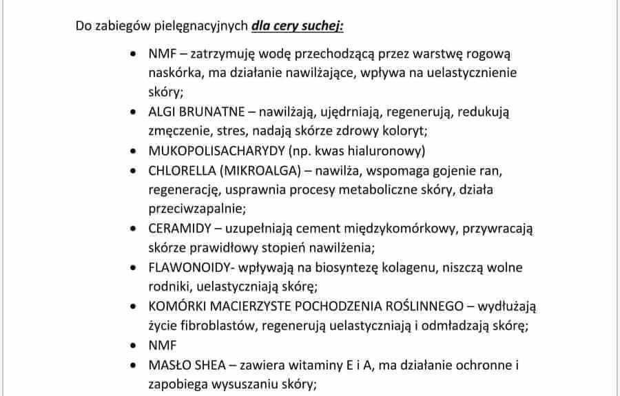 Notatki do egzaminu technik usług kosmetycznych FRK.04 AU.61 kosmetolo