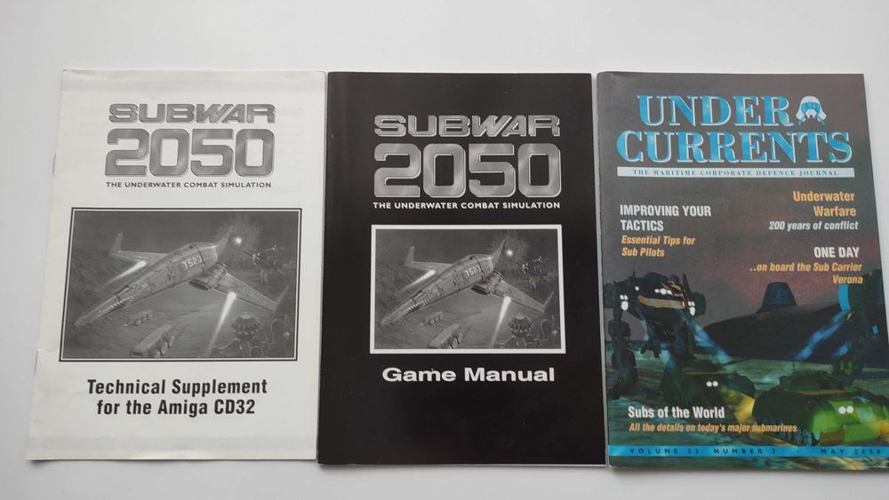 Subwar 2050 Amiga CD32 same instrukcje po angielsku