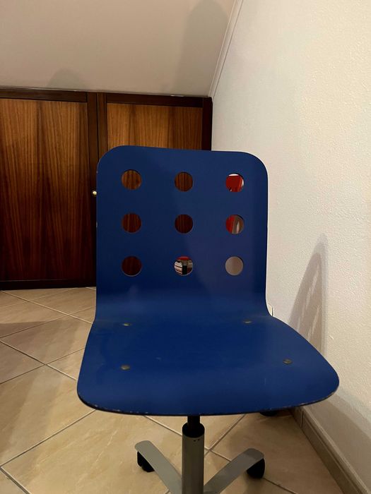 Cadeira de escritório/quarto azul