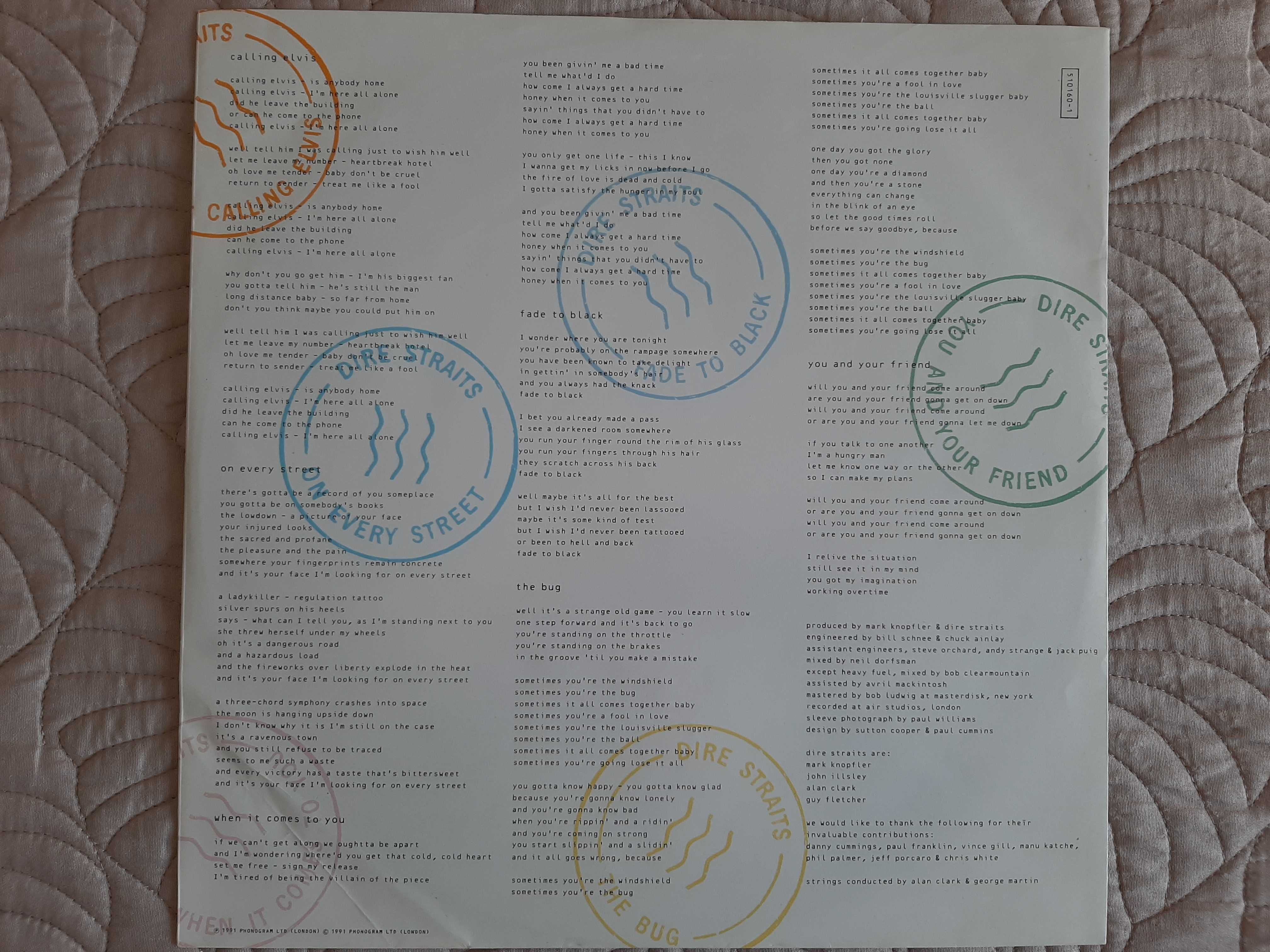 Dire Straits - On Every Street - Portugal - Vinil LP