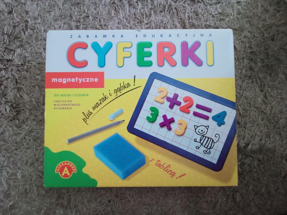 Magnetyczne cyferki do nauki liczenia z tablicą