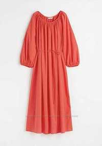 H&m плаття максі довге тренд об'ємні рукава оверсайз морковне