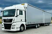 MAN TGX 26.460 / ZESTAW PRZEJAZDOWY / 38 PALET / AUTOMAT / SYPIALKA / PRZYCZEPA WIELTON / 2019 ROK / NISKI PRZEBIEG  24.460