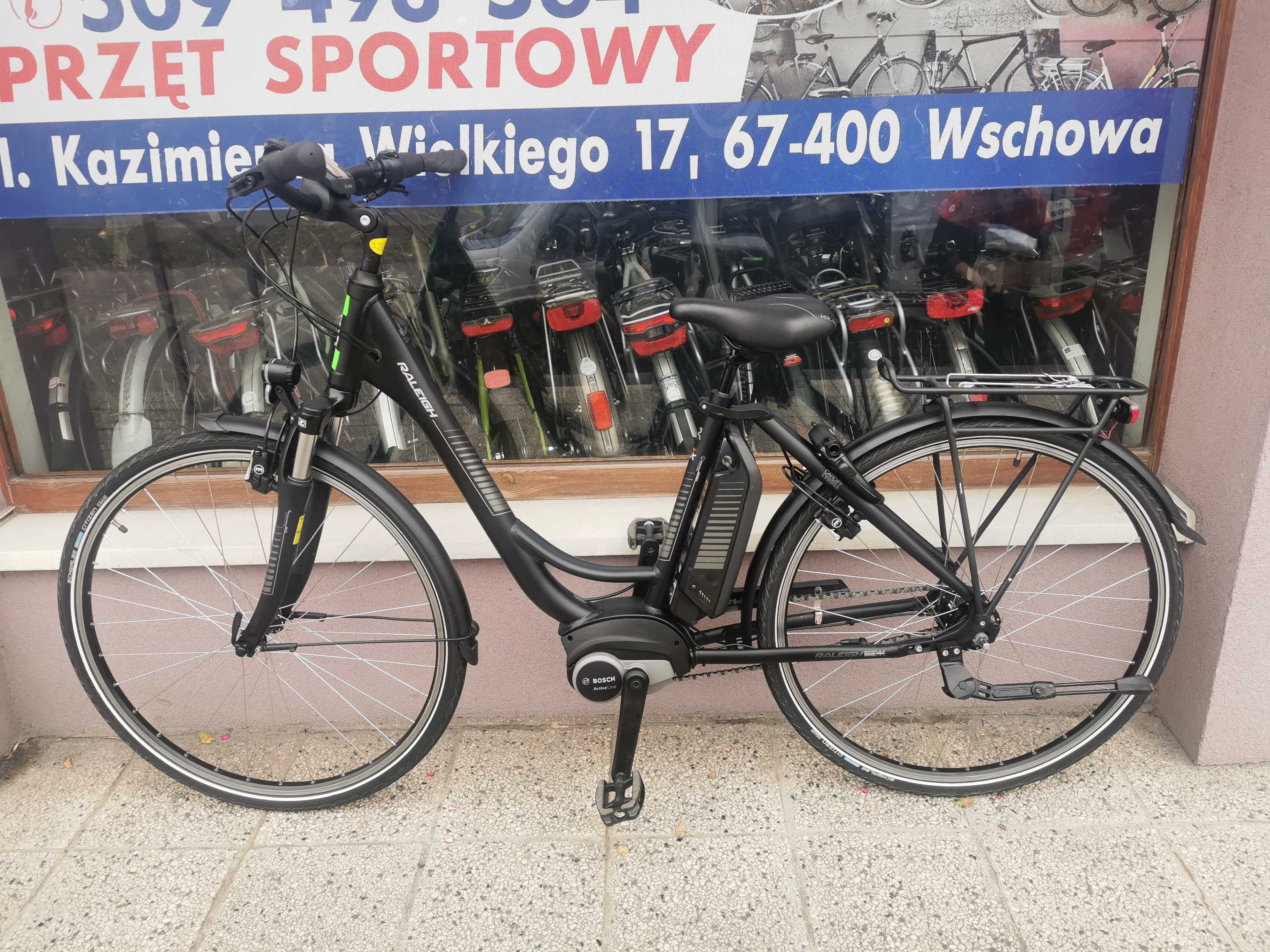 Elektryczny Raleigh,Bosch,Shimano Nexus,Rama 50cm.Jak Nowy.