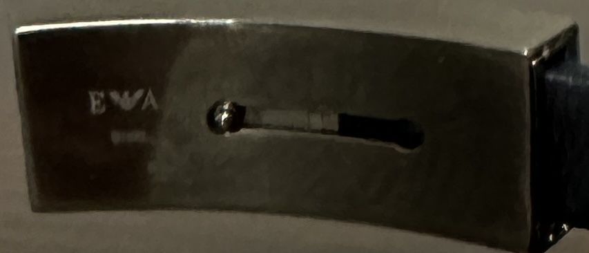 Bransoletka skórzana stalowa Emporio Amrani