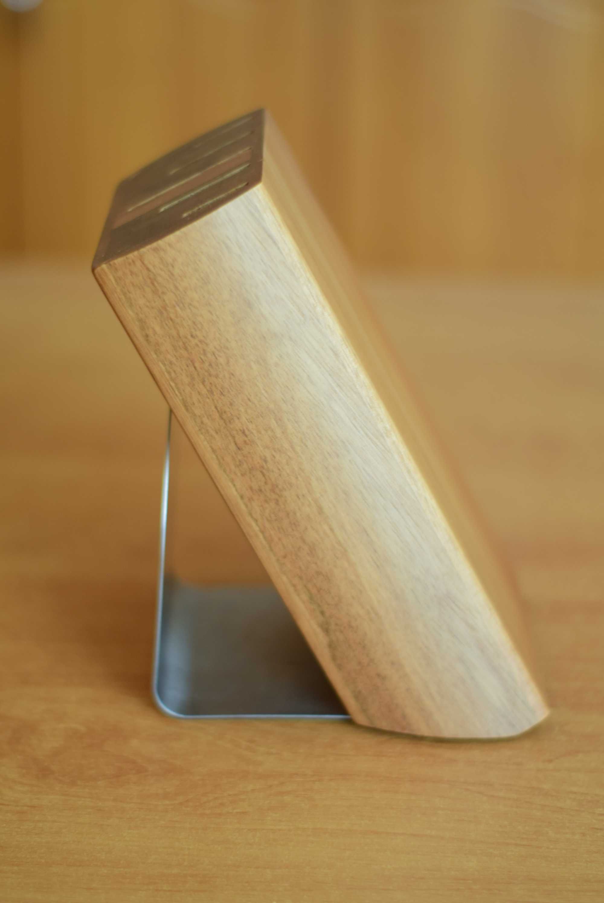 Bambusowy/ drewniany stojak/blok na noże