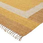 Tapete de sala 100% juta, amarelo / beige 165cm (larg) * 210cm (comp)