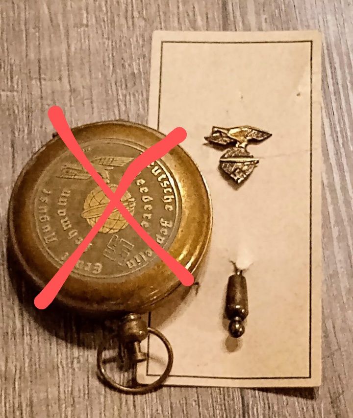 Militaria III Reich Wehrmacht Pin Bússola Zeppelin