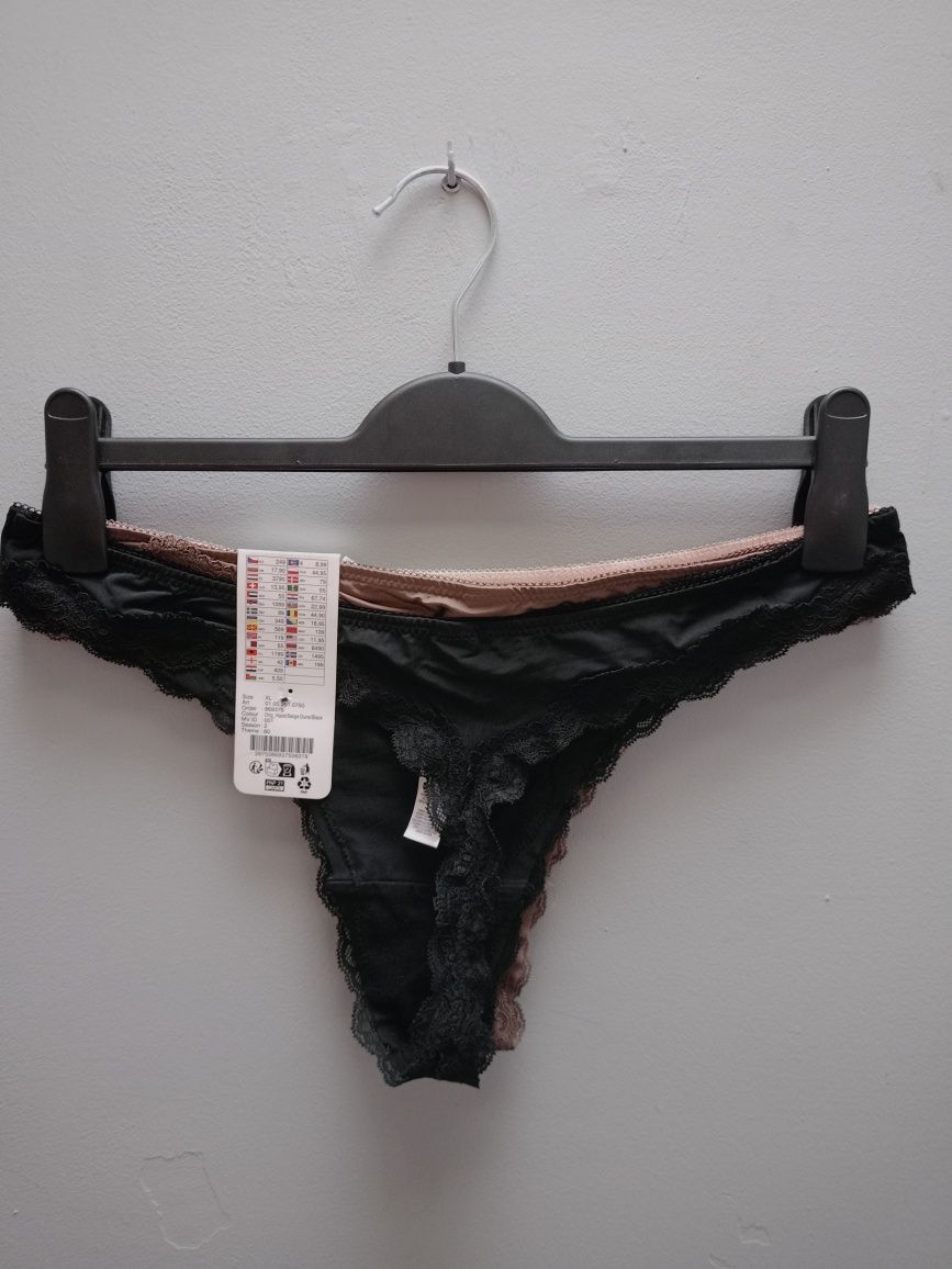 Sexsowne stringi 3 pack nowe Censored roz XL