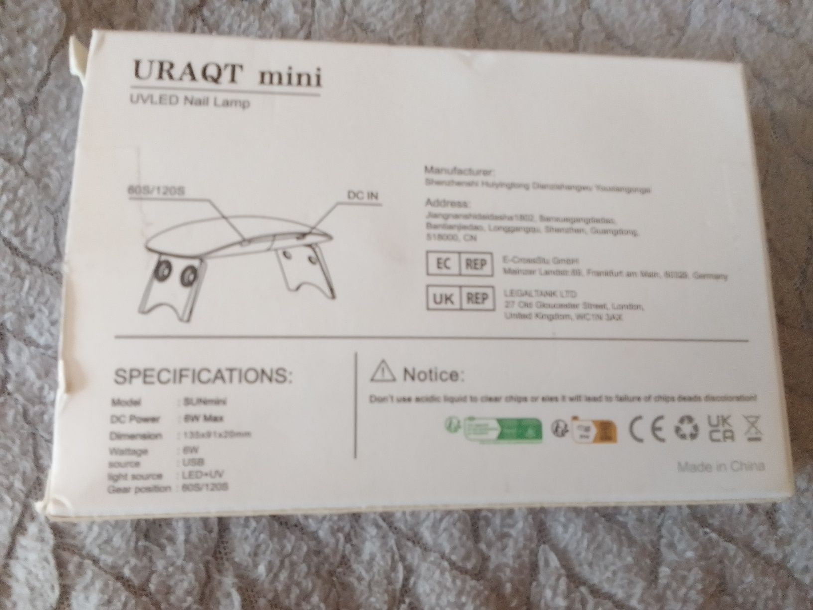Nowa mini lampka do utwardzania paznokci