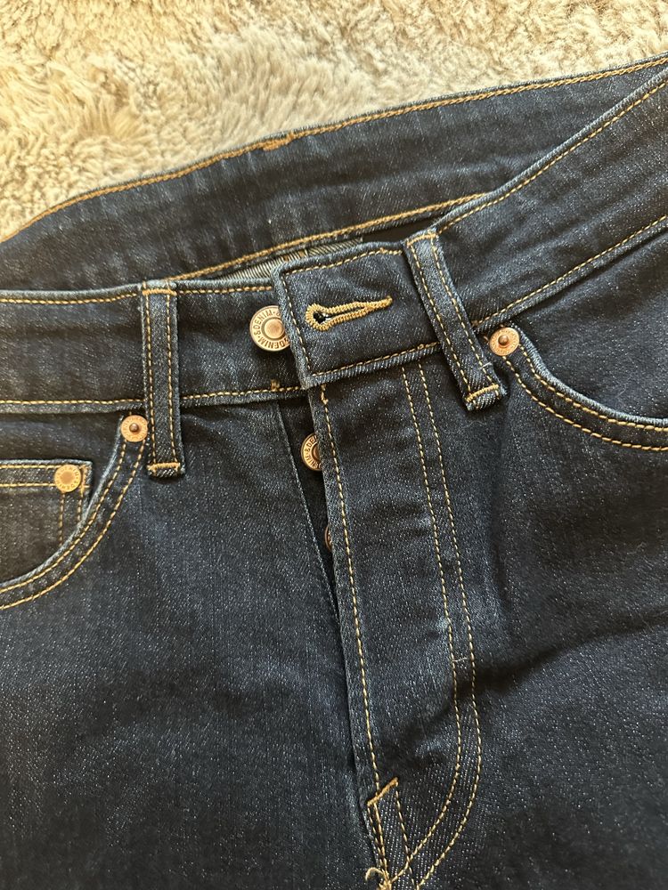 Niebieskie skinny jeans męskie