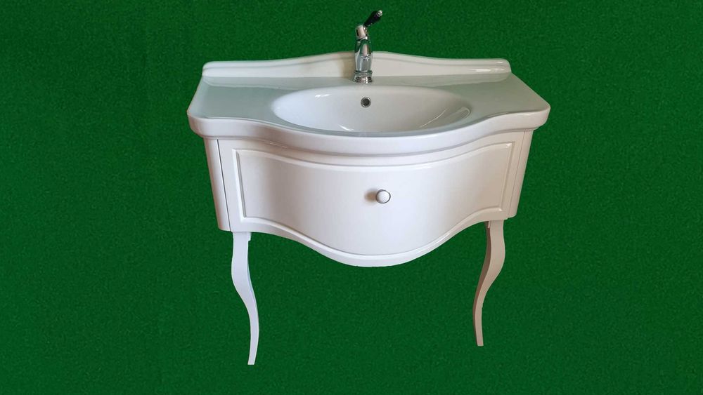 Umywalka GALASSIA + szafka + bateria