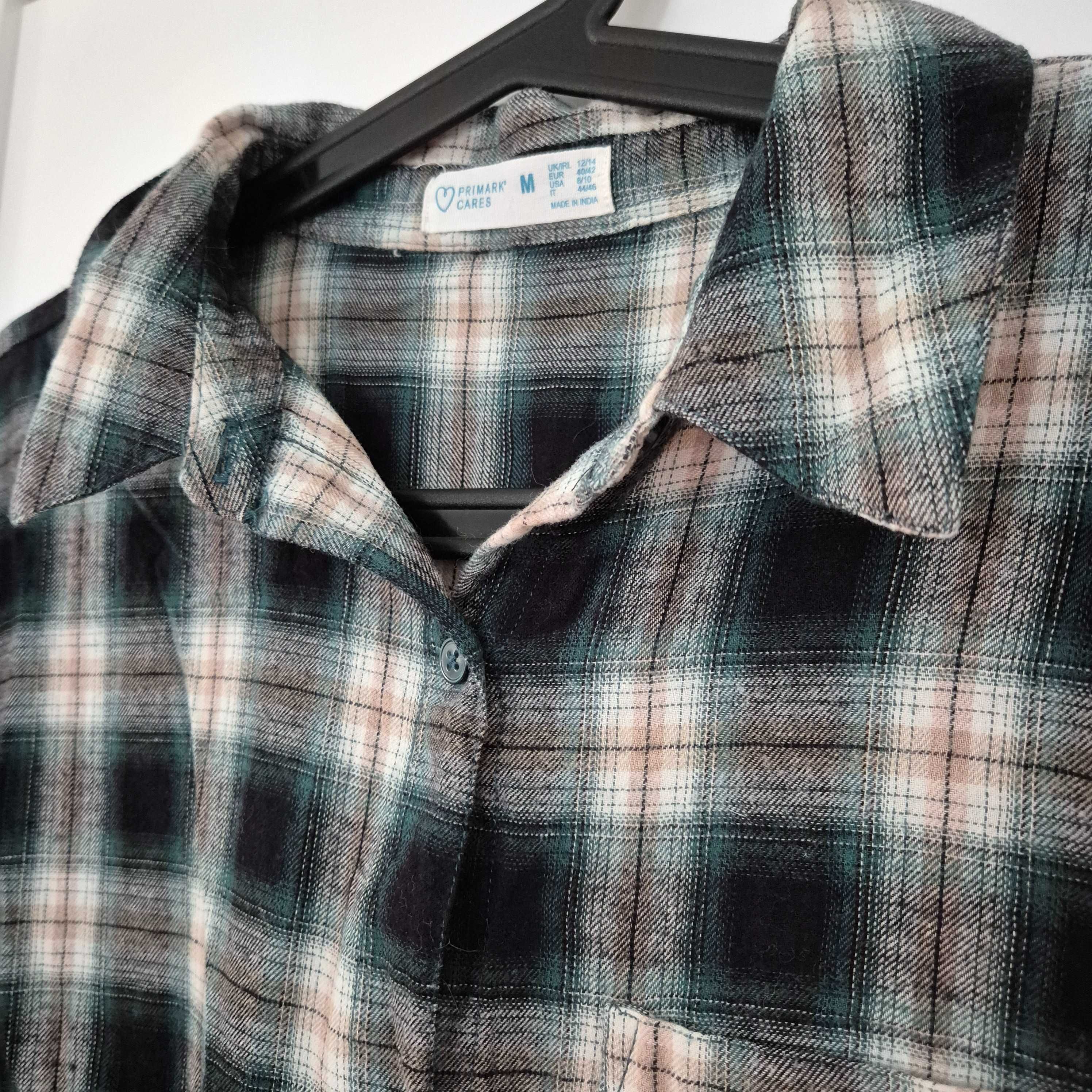 "Flanelowa" koszula w kratę Primark rozmiar M