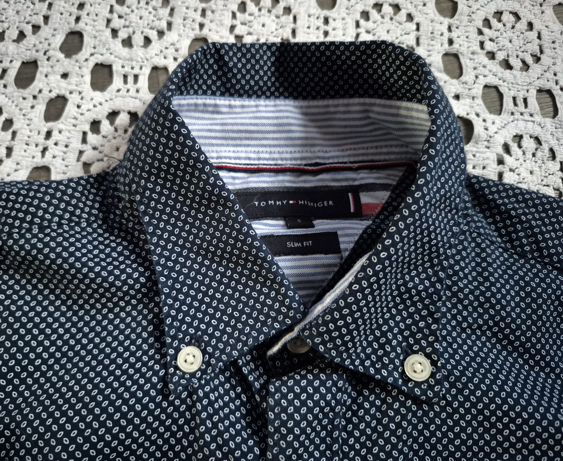 Сорочка темно-синя tommy hilfiger розмір s