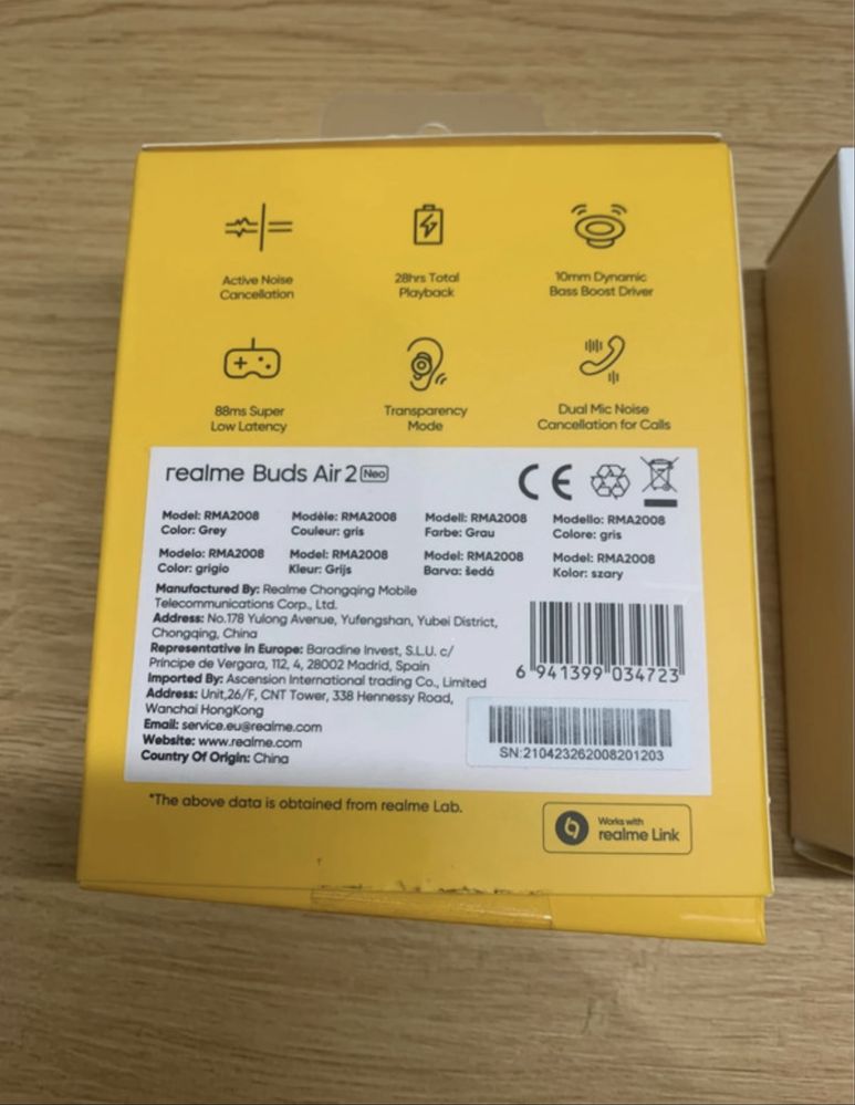 Słuchawki Realme Buds Air2 neo