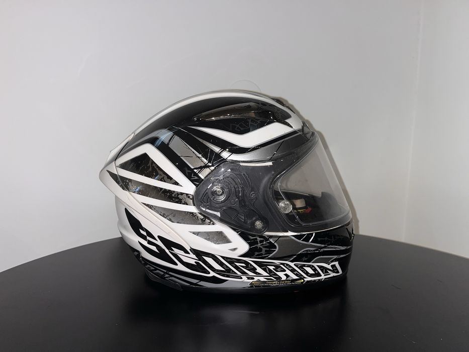 Capacete Scorpion Exo 2000 Air tamanho M, com intercomunicador