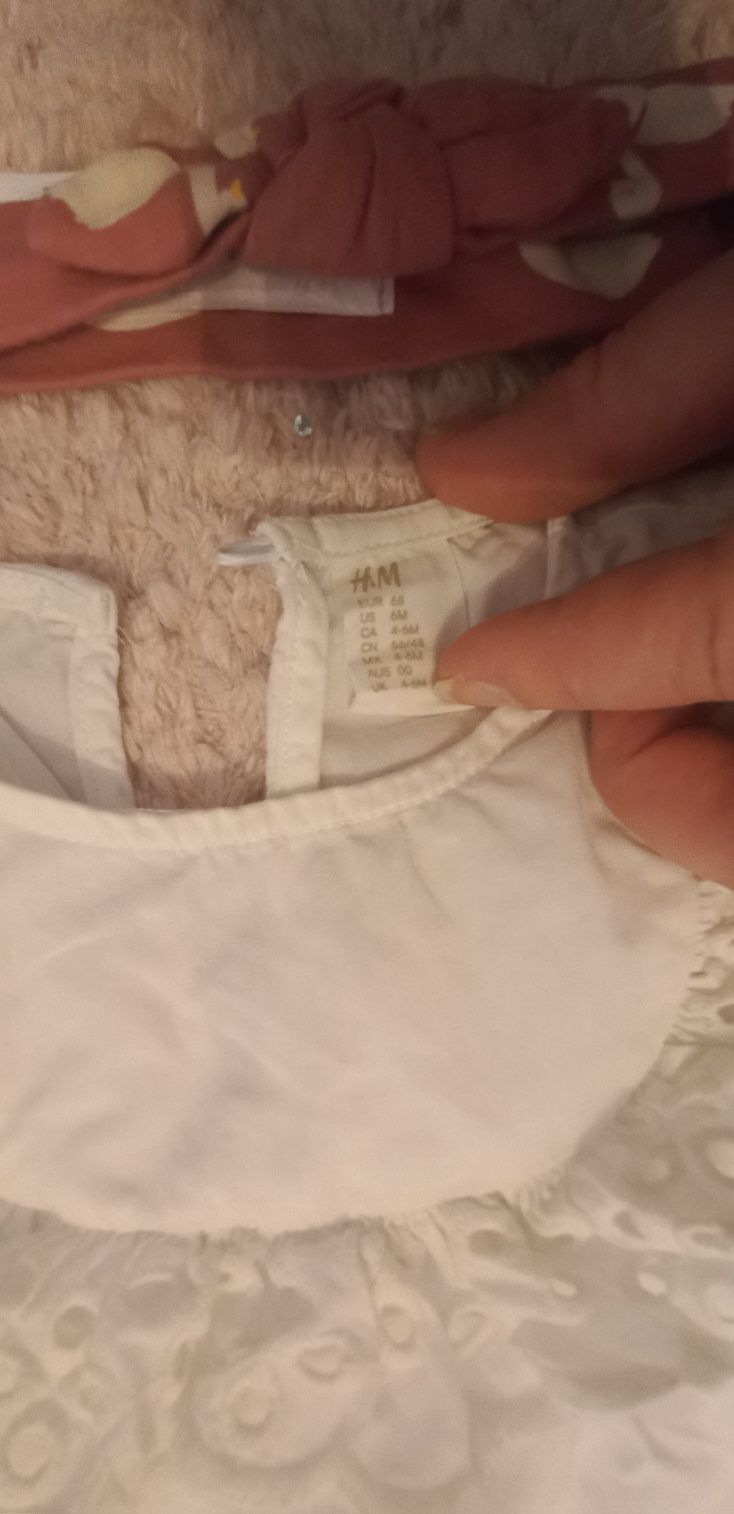 Zestaw h&m 68 body leggi opaska