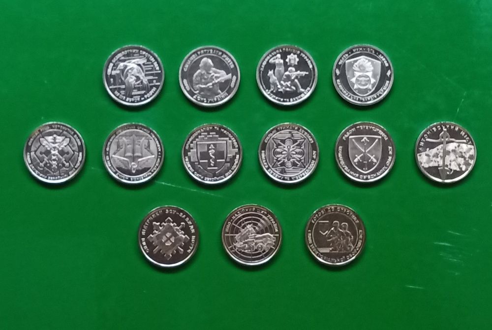 ЗСУ ВСУ 10 гривень монеты разных годов