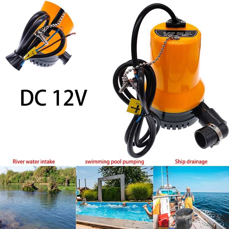 Bomba de água 4500l/h 12v/24v  circulação de água