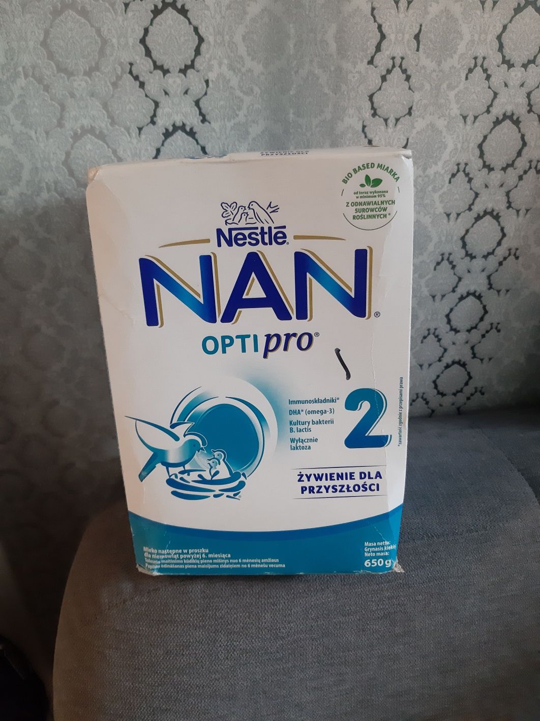 Mleko modyfikowane w proszku Nestle Nan Optipro 2 nowe 650 g karton