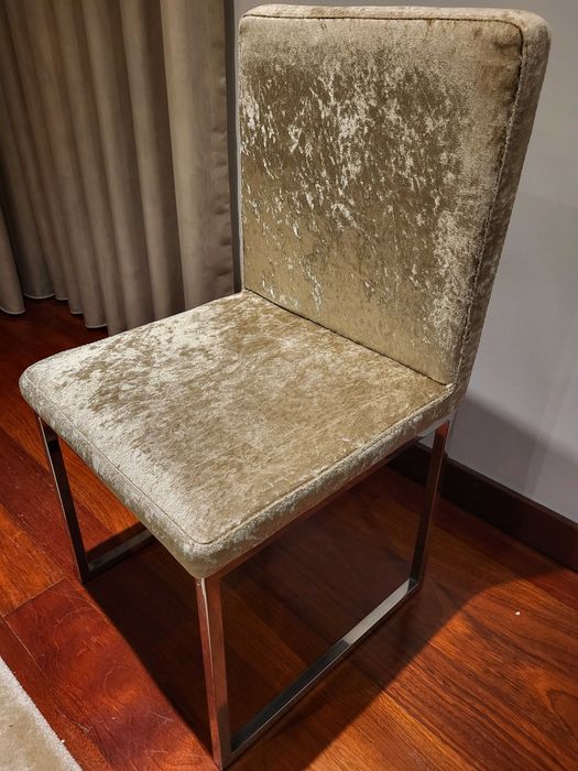 Cadeiras de Sala como novas com inox