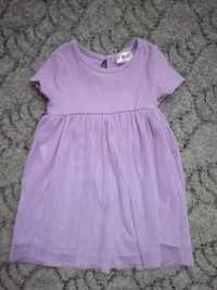 Fioletowa sukieneczka dla dziewczynki 80