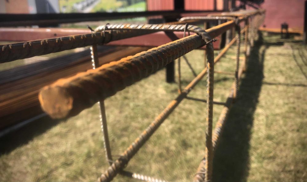 Zbrojenie na fundamenty, słupy wieńce.