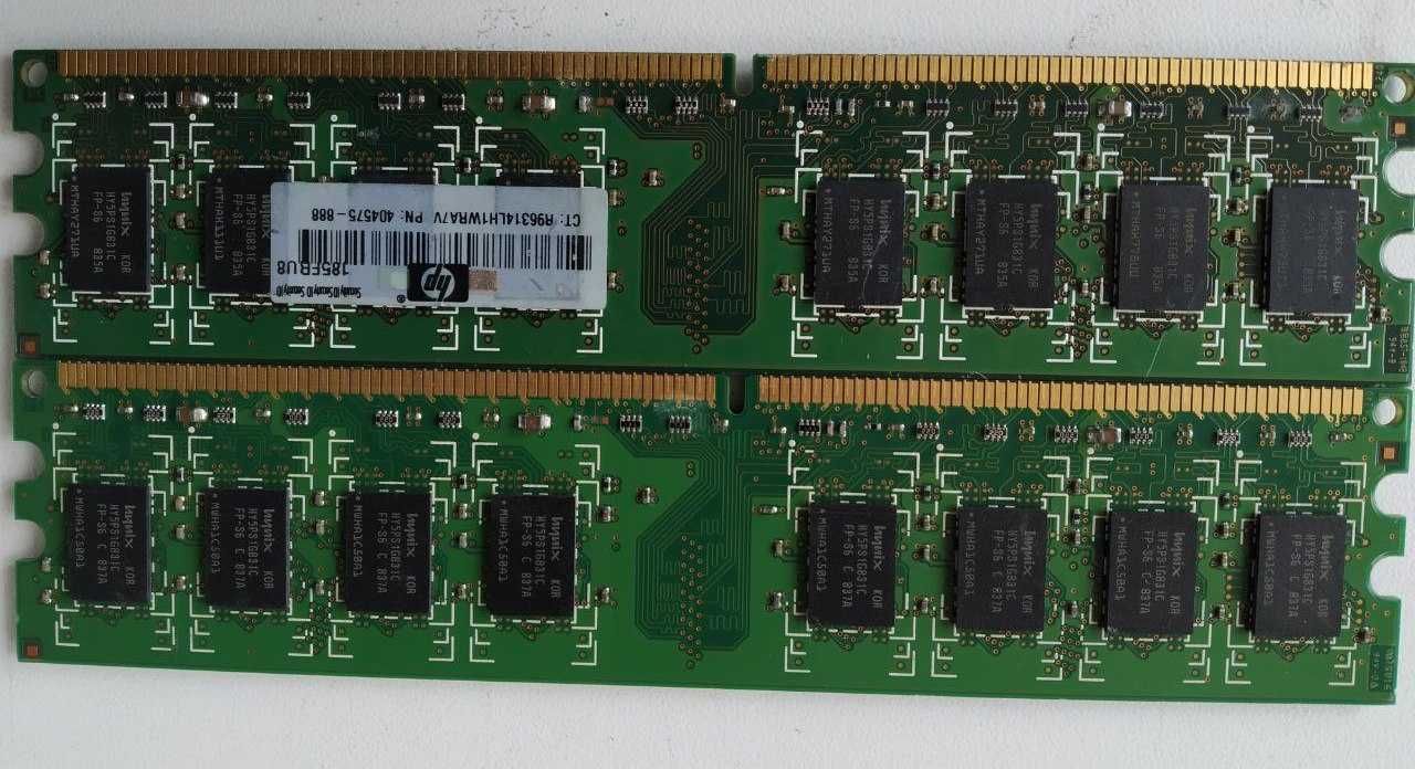 HYNIX Dimm 2Gb 2rx8 pc2-6400U-666-12 hymp125u64cp8