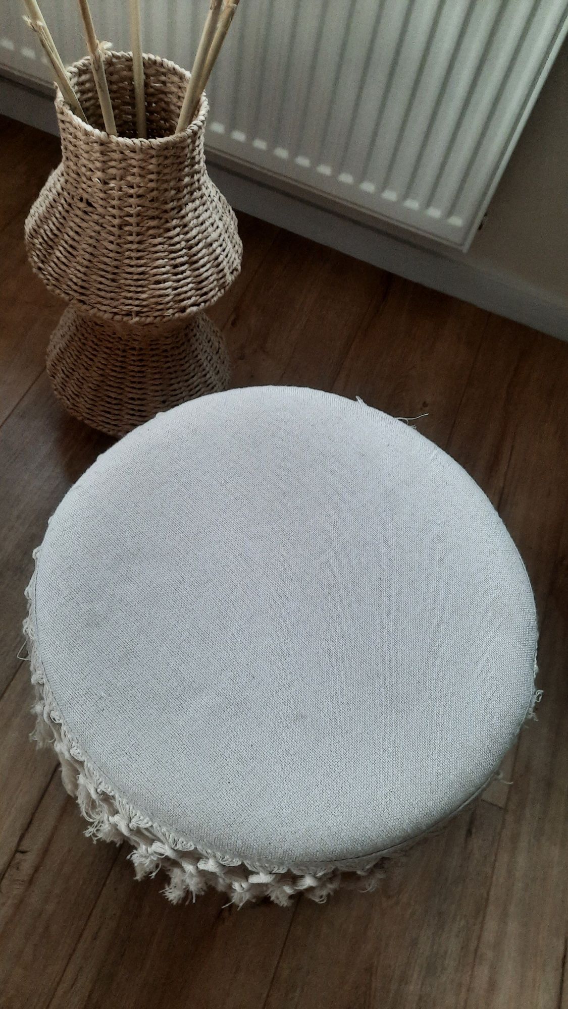 Taboret pufa boho