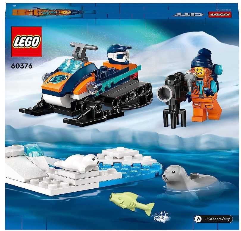 LEGO CITY 60376 Skuter Śnieżny Badacza Arktyki