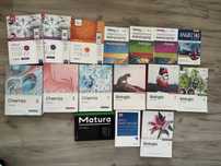 Książki maturalne - biologia, chemia, matematyka, angielski, polski