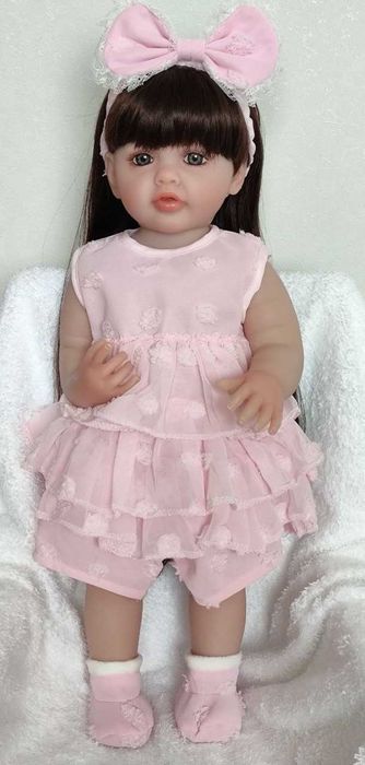Лялька Реборн, 55 см, кукла  Reborn Baby Doll – м’яка, як справжня