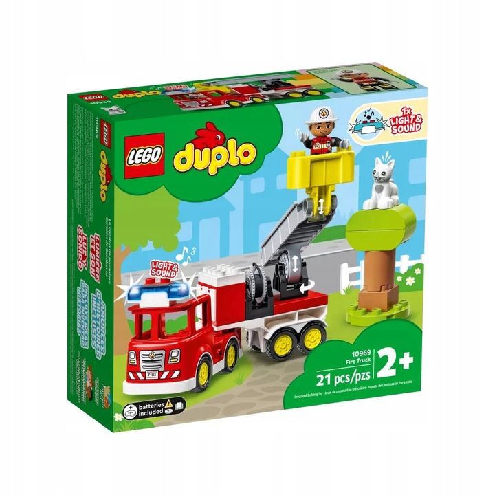 Lego Duplo Straż Pożarna Samochód Wóz Strażacki 10969 Duże Klocki Dla
