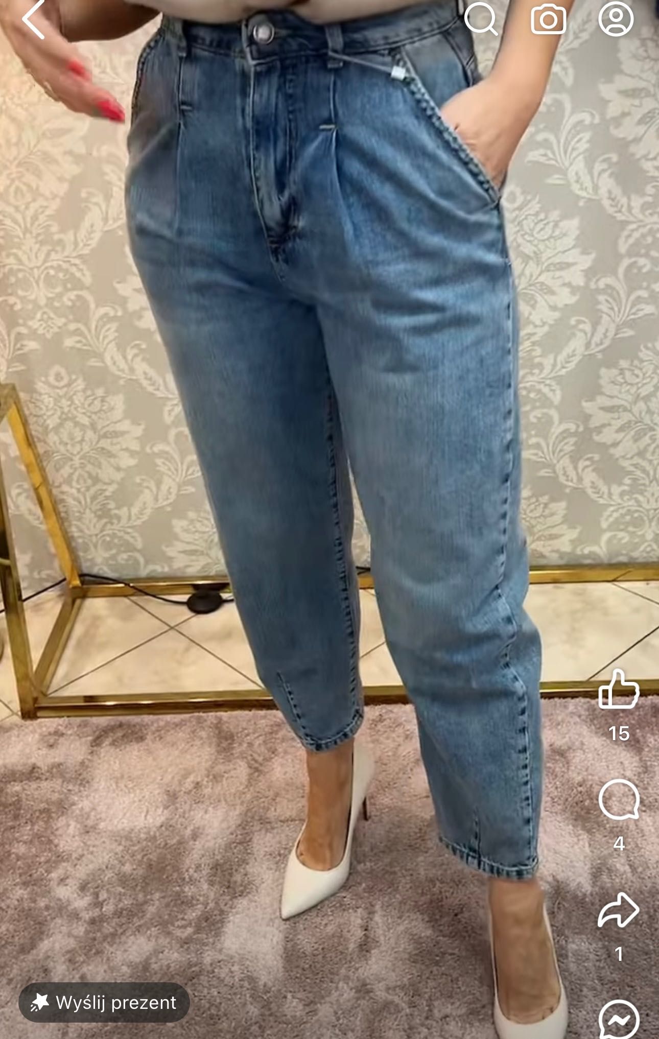 Spodnie motel jeansy włoskie