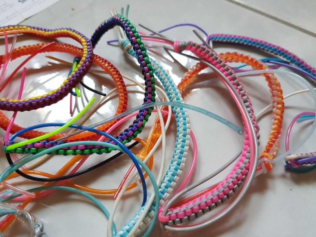 filofun filofan żyłki zaplatanie plecionka kreatywna zabawka breloczek