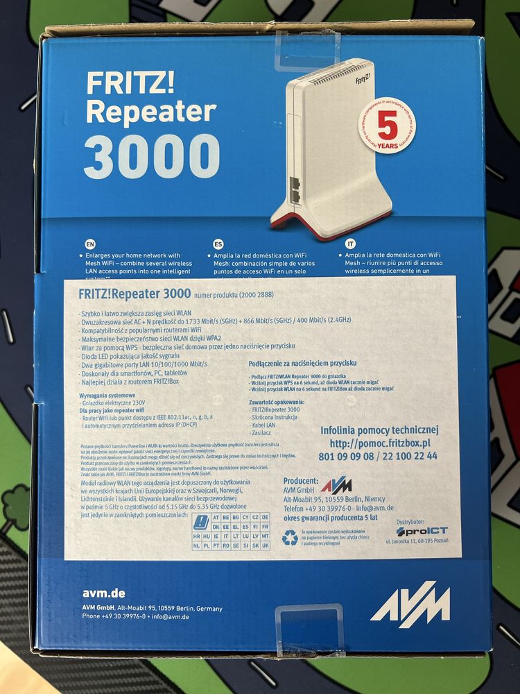 AVM FRITZ!Repeater 3000 - wzmacniacz WiFi