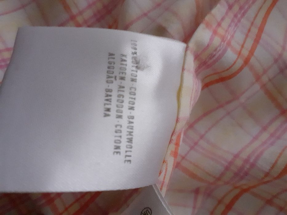 Bawełniana bluzka w kratkę roz.46