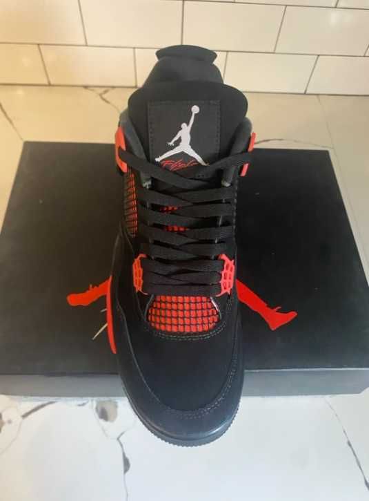 nowy Jordan 4 Retro Red Thunder Moda rozmiar.41