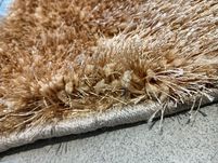 Dywanik 80x50 Shaggy karmelowy ze złotą nitką NOWY! W stylu Glamour!