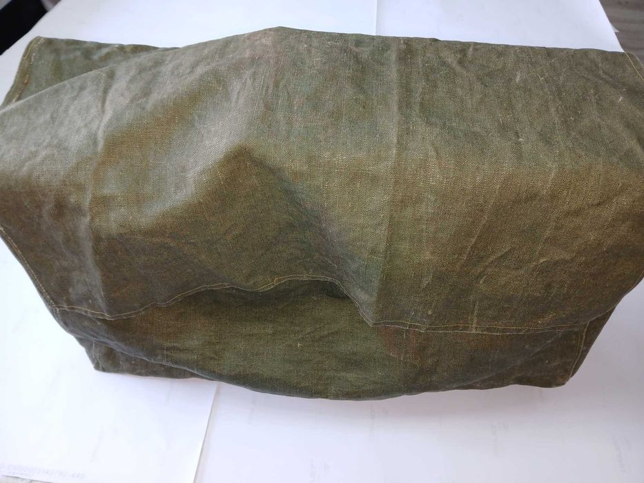 wór z grubego materiału khaki