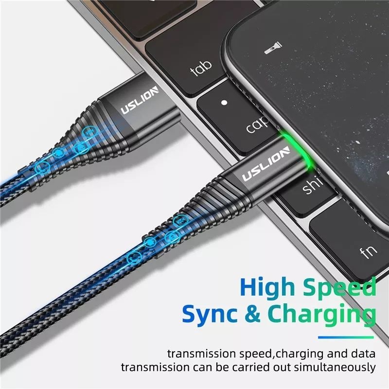 Оригинал Uslion 3 А micro-usb быстрая зарядка кабель микро-юсб провод