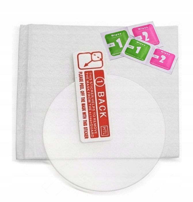 Zestaw Ochronny 2x Szkło Hartowane 9H Zegarek/Smartwatch ŚREDNICA 37mm