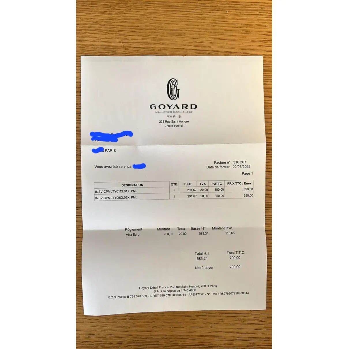 Goyard Carteira Branca