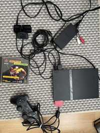 Sony PlayStation2 mocny zestaw PS2 konsola slim pad pamiec kamerka