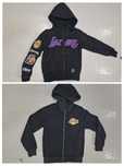 Kurtka Los Angeles Lakers BLACKLIST-X Dwustronna bluza z kapturem roz,