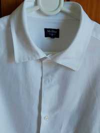 Camisa clássica MR Blue, tamanho L e cor branca