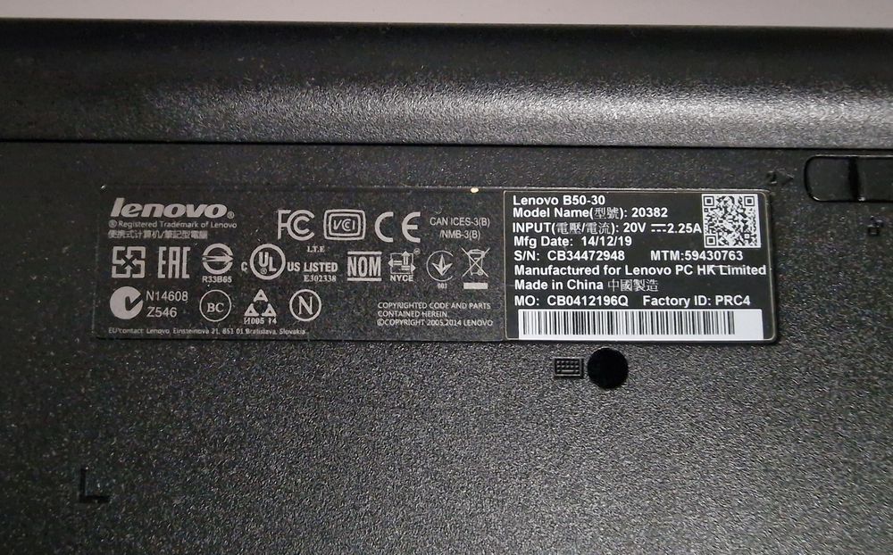 Lenovo B50-30, Intel Celeron N2840