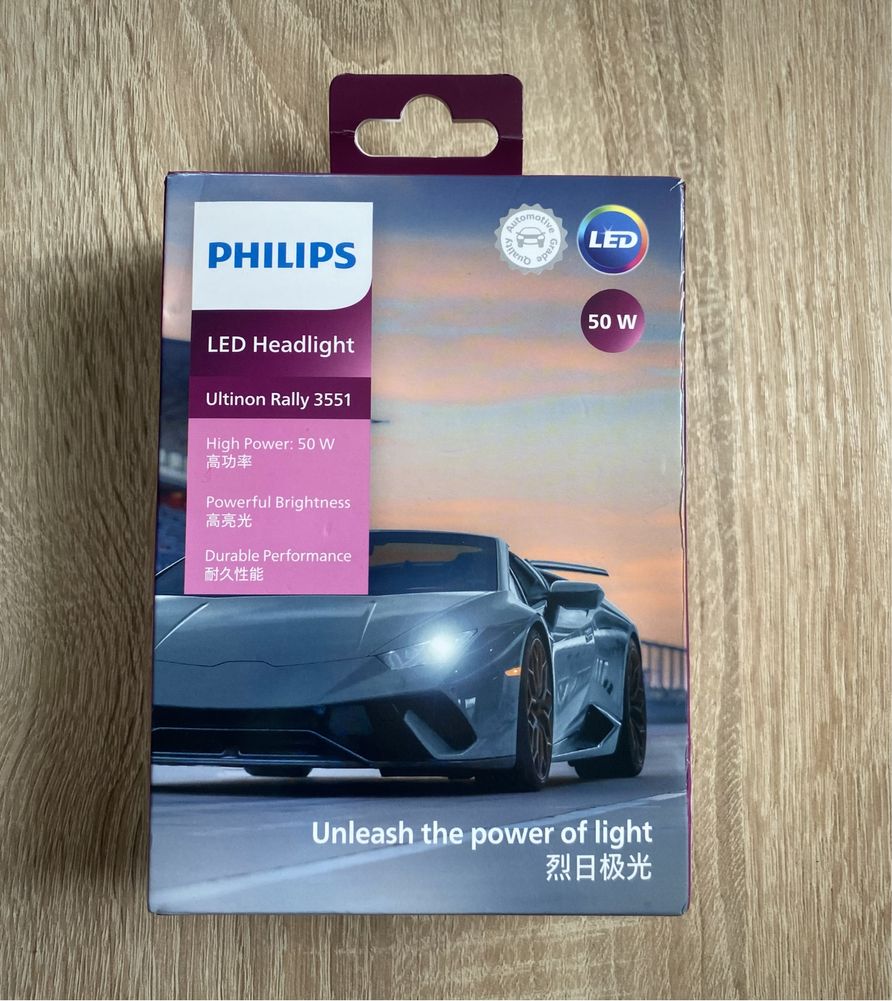 Led лед лампи philips H7 на шкода октавіа а5